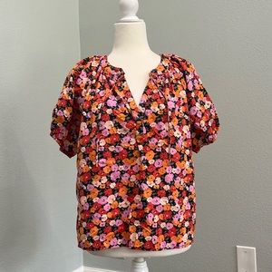 Loft petites floral blouse